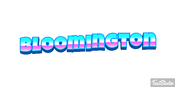 Bloomington Text effect