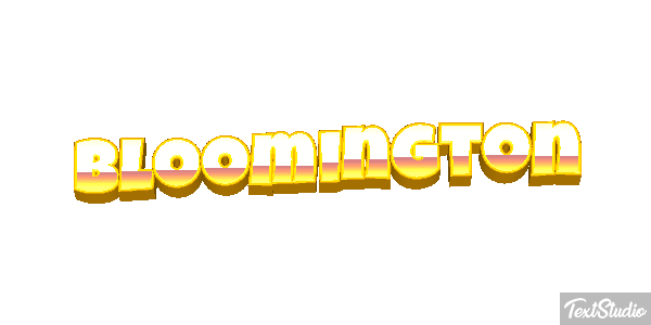 Bloomington Text effect