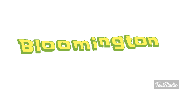 Bloomington Text effect