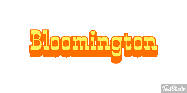 Bloomington Text effect