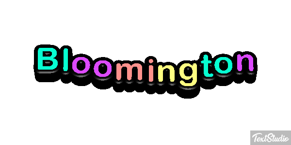 Bloomington Text effect