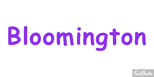 Bloomington Text effect