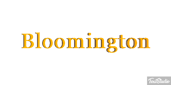 Bloomington Text effect