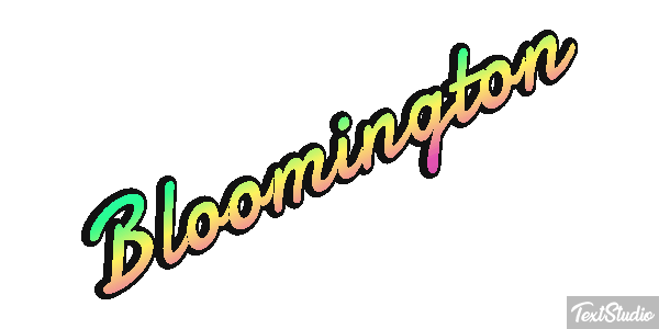 Bloomington Text effect