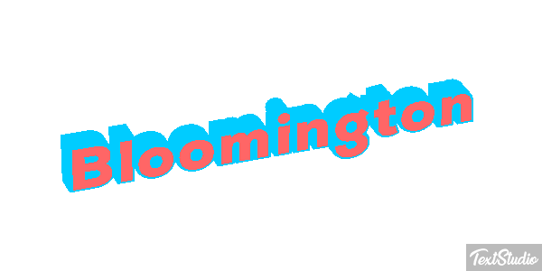 Bloomington Text effect