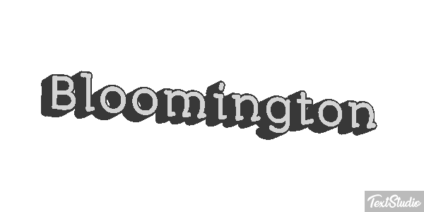 Bloomington Text effect