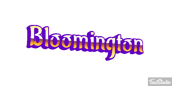 Bloomington Text effect