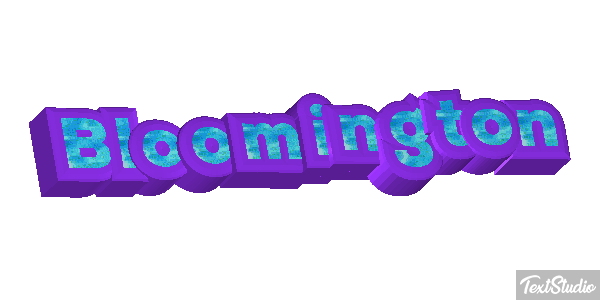 Bloomington Text effect