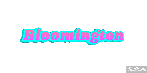 Bloomington Text effect
