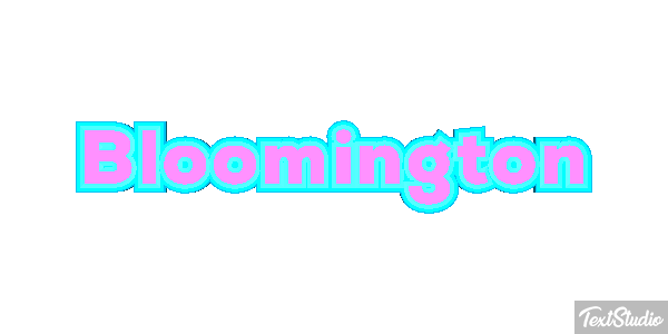 Bloomington Text effect