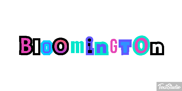 Bloomington Text effect