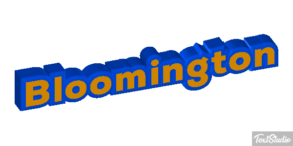 Bloomington Text effect