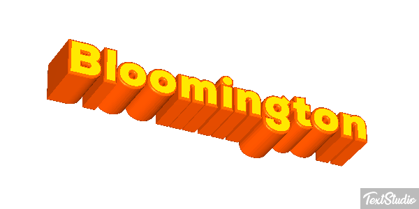 Bloomington Text effect