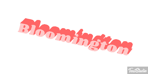 Bloomington Text effect