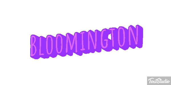 Bloomington Text effect