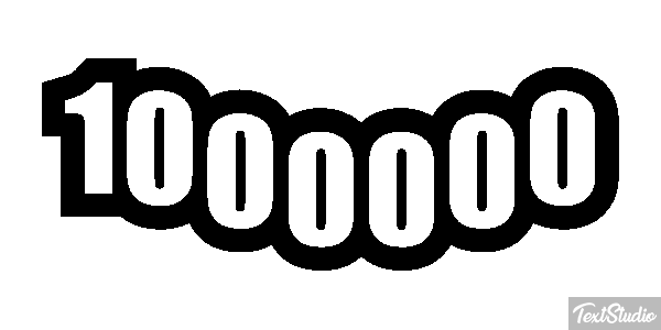 1000000 Efecto de texto