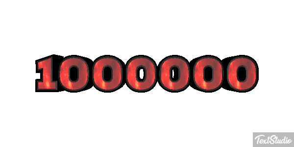 1000000 Efecto de texto