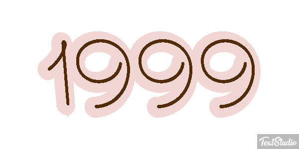 1999 Text effect