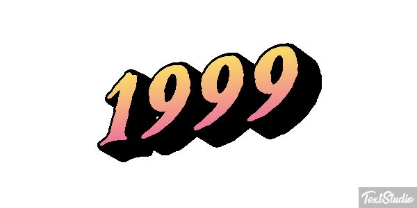 1999 Text effect