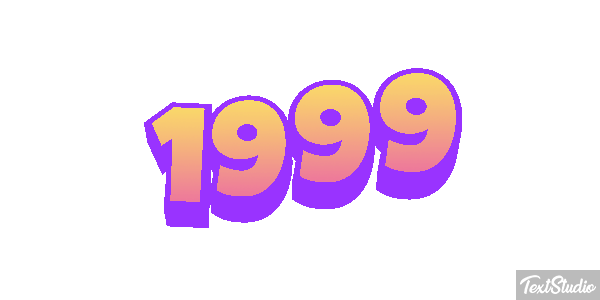 1999 Text effect