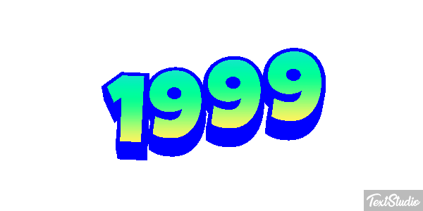 1999 Text effect