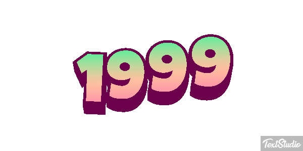 1999 Text effect
