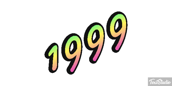 1999 Text effect