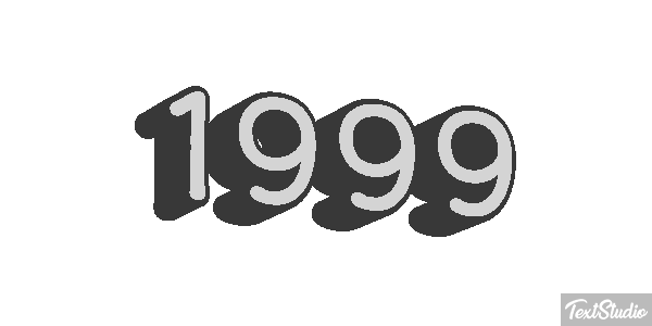 1999 Text effect