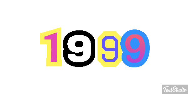 1999 Text effect