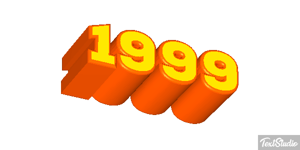 1999 Text effect