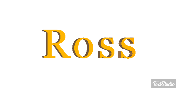 Ross Текстовый эффект