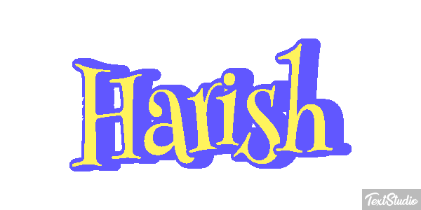Harish Текстовый эффект