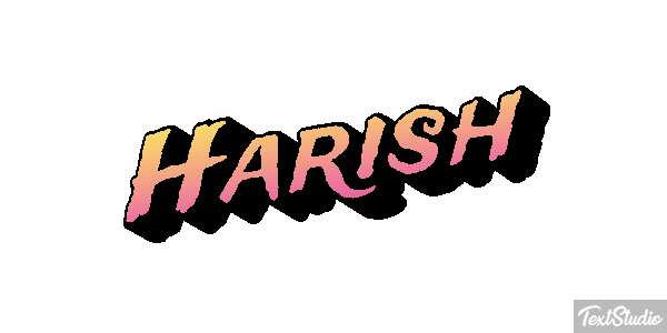 Harish Текстовый эффект