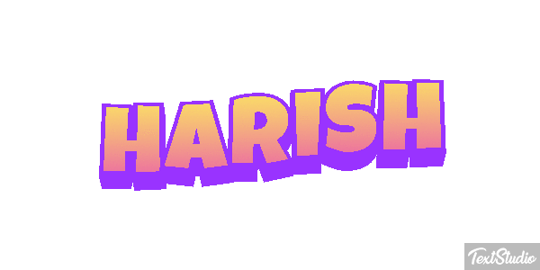 Harish Текстовый эффект