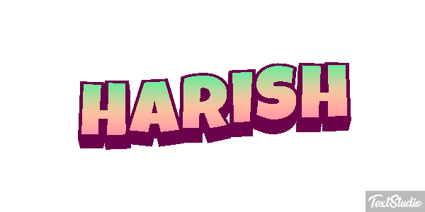 Harish Текстовый эффект