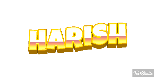 Harish Текстовый эффект