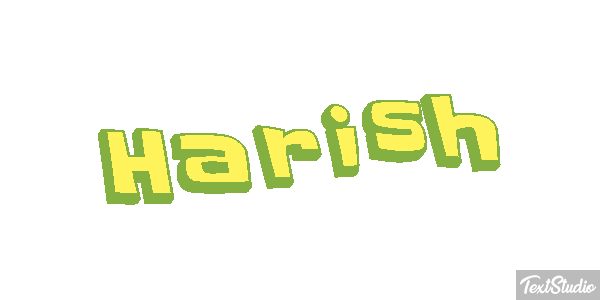 Harish Текстовый эффект