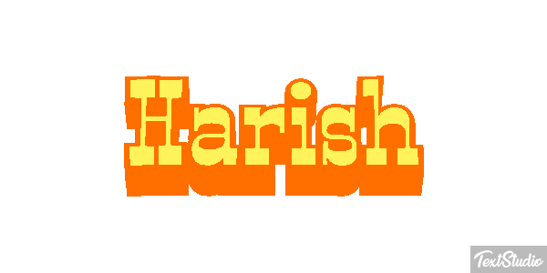 Harish Текстовый эффект