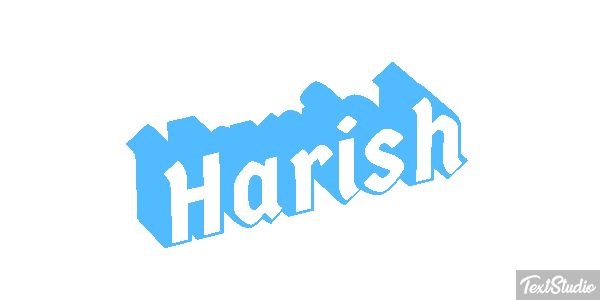 Harish Текстовый эффект