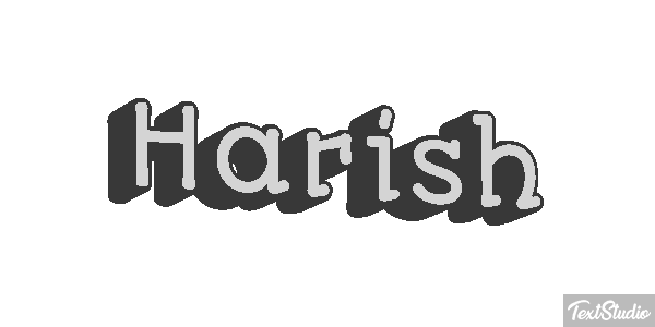 Harish Текстовый эффект