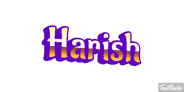 Harish Текстовый эффект
