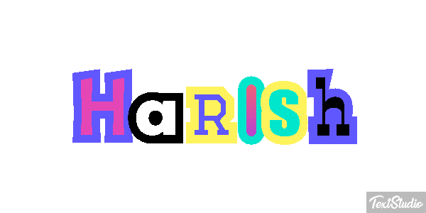 Harish Текстовый эффект
