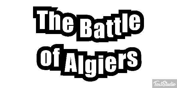 The Battle of Algiers Metin efekti