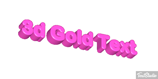 3d Gold Text Effetto testo