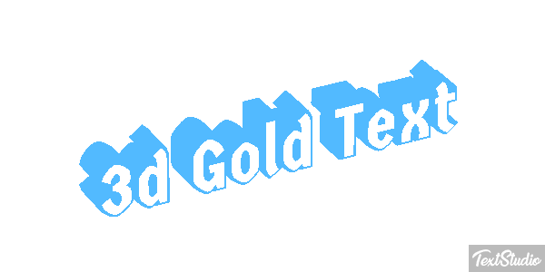 3d Gold Text Effetto testo