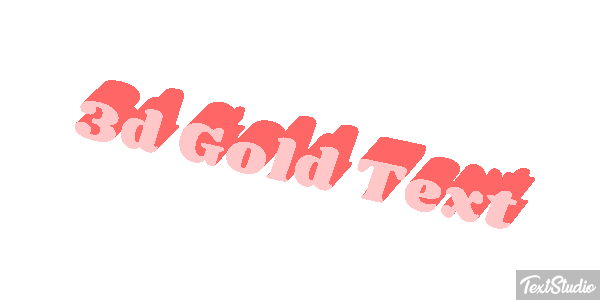 3d Gold Text Effetto testo