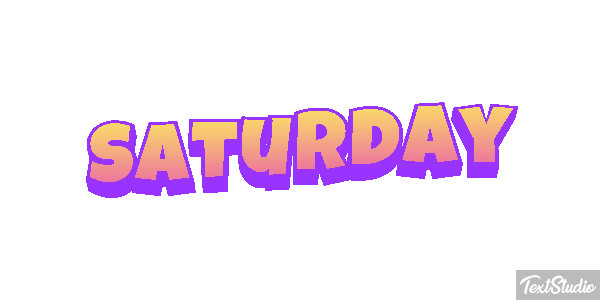 Saturday Effetto testo