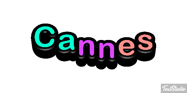 Cannes Efekt tekstowy