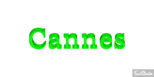 Cannes Efekt tekstowy