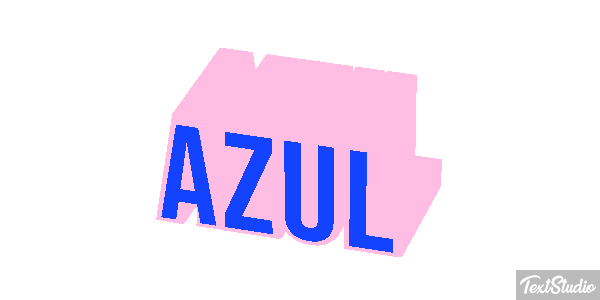 Azul Text effect